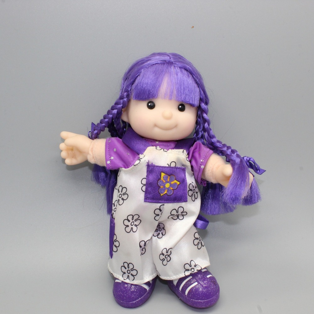 Fisher Price Color Me Cuties Vicki Doll 2000 8in Purple Hair Y2K Kidcore Vintage